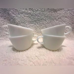 Vintage Pyrex Milk Glass Cups